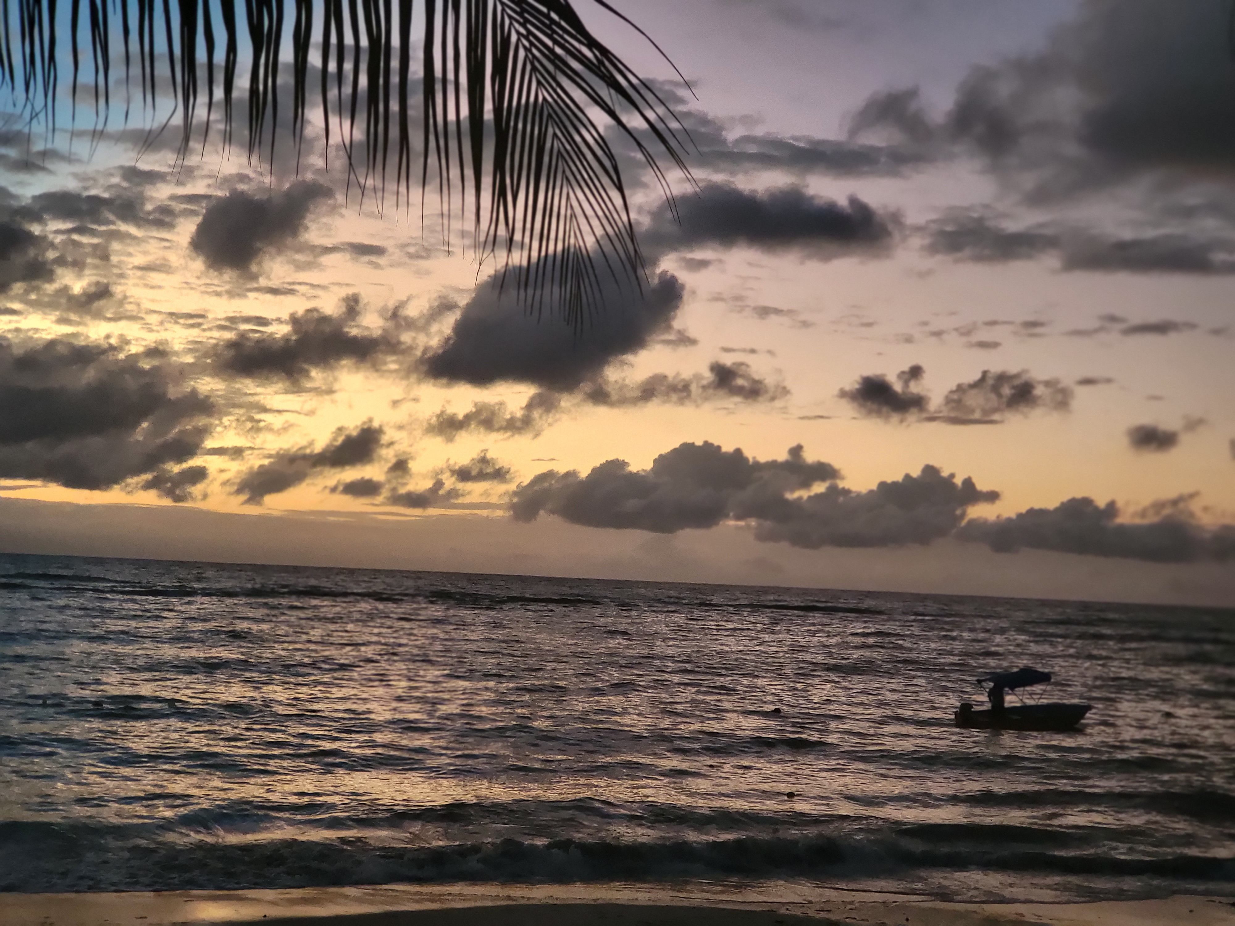 Sunset at West Bay Beach in Roatan Honduras